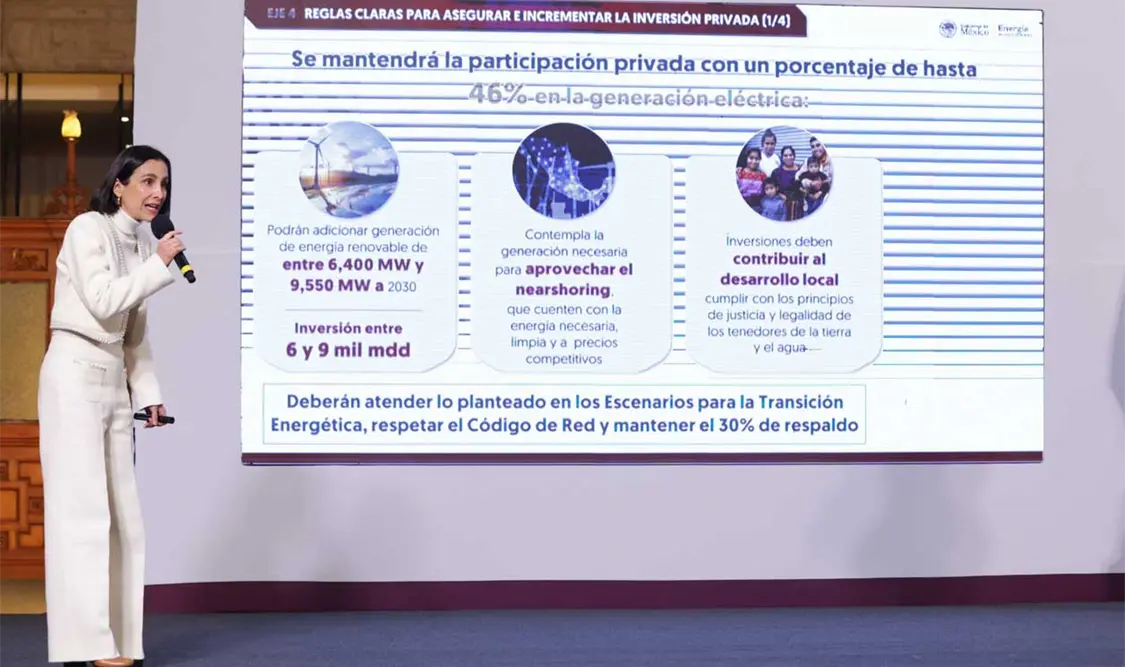 La titular de Energía destacó el establecimiento de una estrategia de simplificación administrativa. El Universal