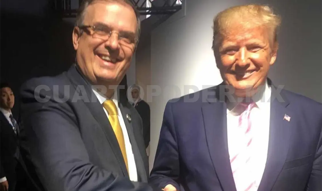 Ebrard sube foto con Trump; “éxito en su gestión”