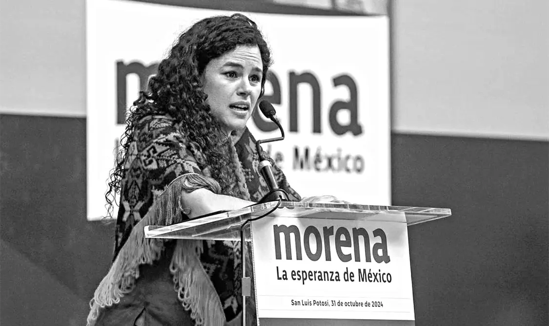Luisa María Alcalde, presidenta nacional de Morena. Cortesía