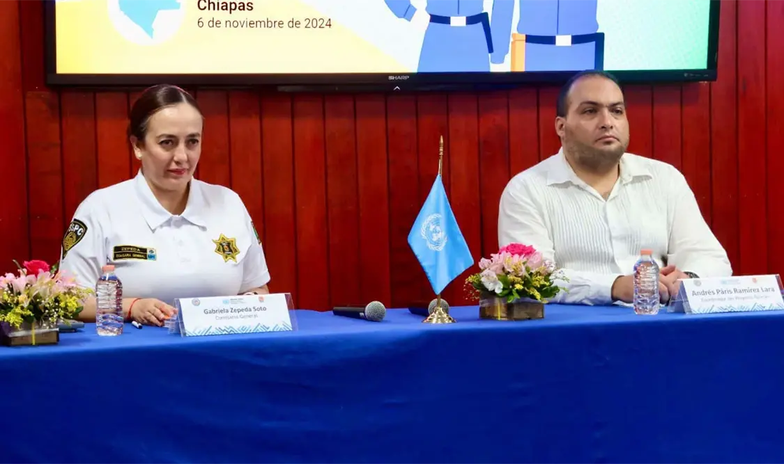 Naciones Unidas y SSyPC implementan Proyecto Policía+Chiapas