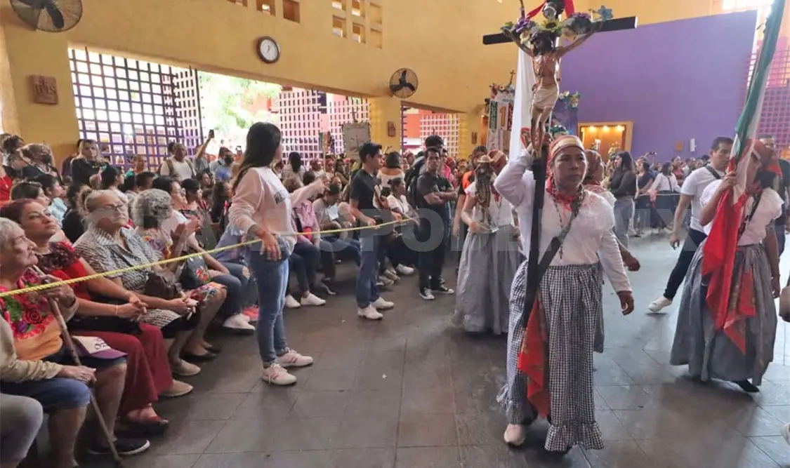 Entre el 11 y 12 de diciembre en Tuxtla Gutiérrez se recibe una cantidad importante de peregrinaciones. Diego Pérez / CP