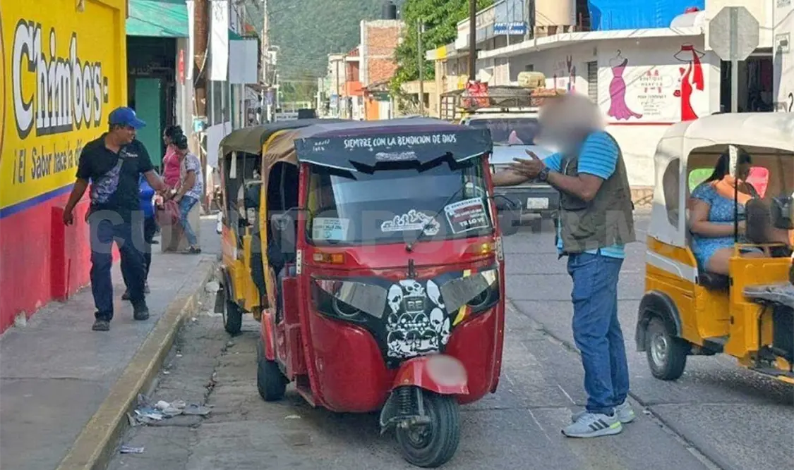 La indicación por parte de la delegación es parar los mototaxis que no cuentan con documentación. Osman Toledo / CP