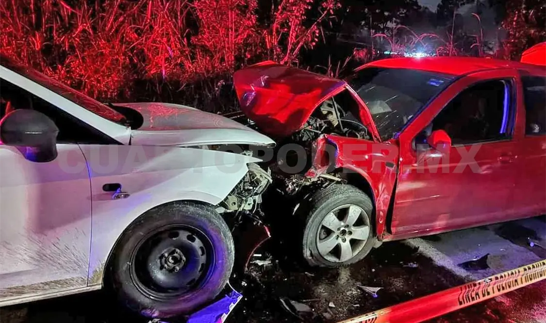 El accidente automovilístico fue entre dos autos particulares. Más tarde, las autoridades confirmaron el deceso. Genaro Sánchez / CP