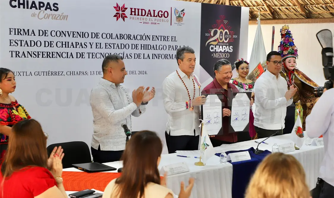 Chiapas transfiere tecnología al estado de Hidalgo
