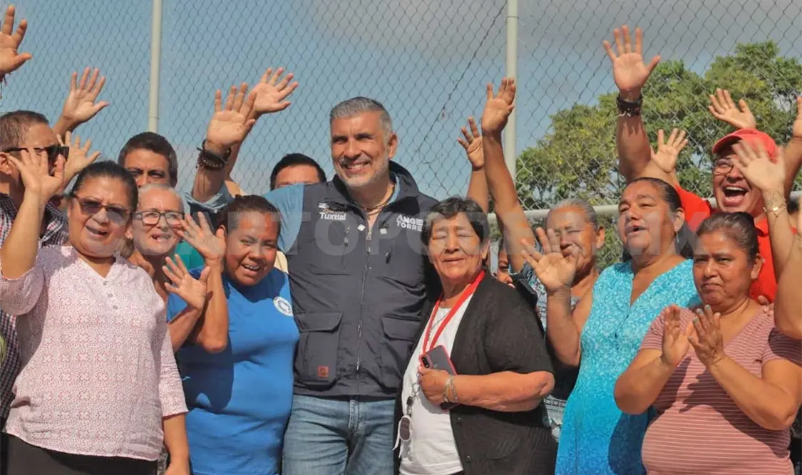 Los habitantes se mostraron contentos con el inicio de los trabajos. Cortesía