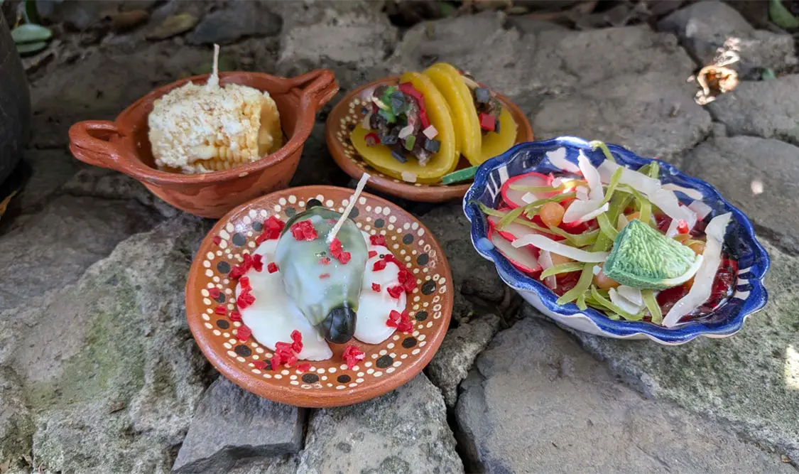 Iluminan la Navidad con velas aromáticas