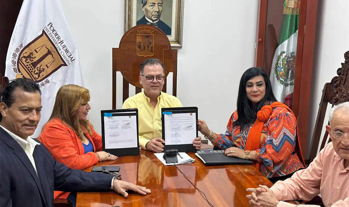 El Poder Judicial del Estado de Chiapas firma Convenios de Colaboración con el Supremo Tribunal de Justicia de Jalisco