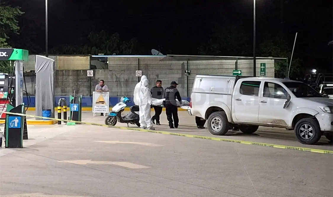 Ejecutan a balazos a un hombre en gasolinera