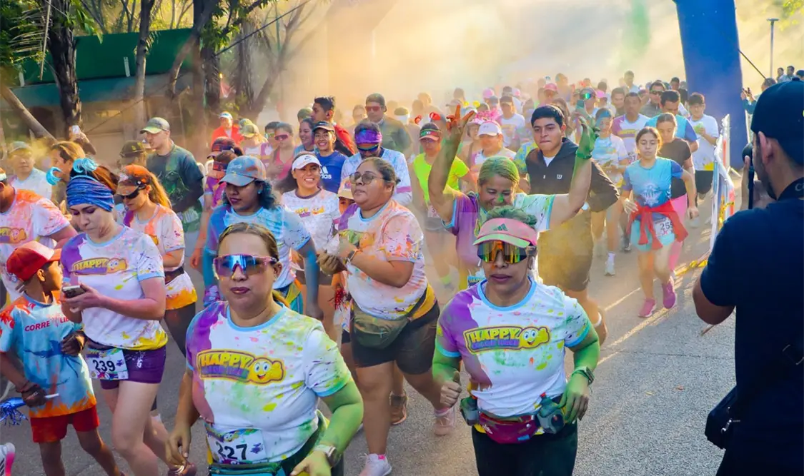 Tuxtla se llena de color con la Happy Race