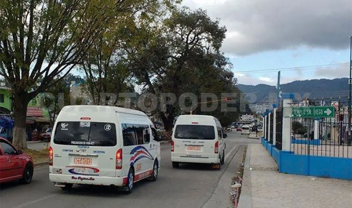 Aumenta cinco pesos el transporte de SCLC a Teopisca