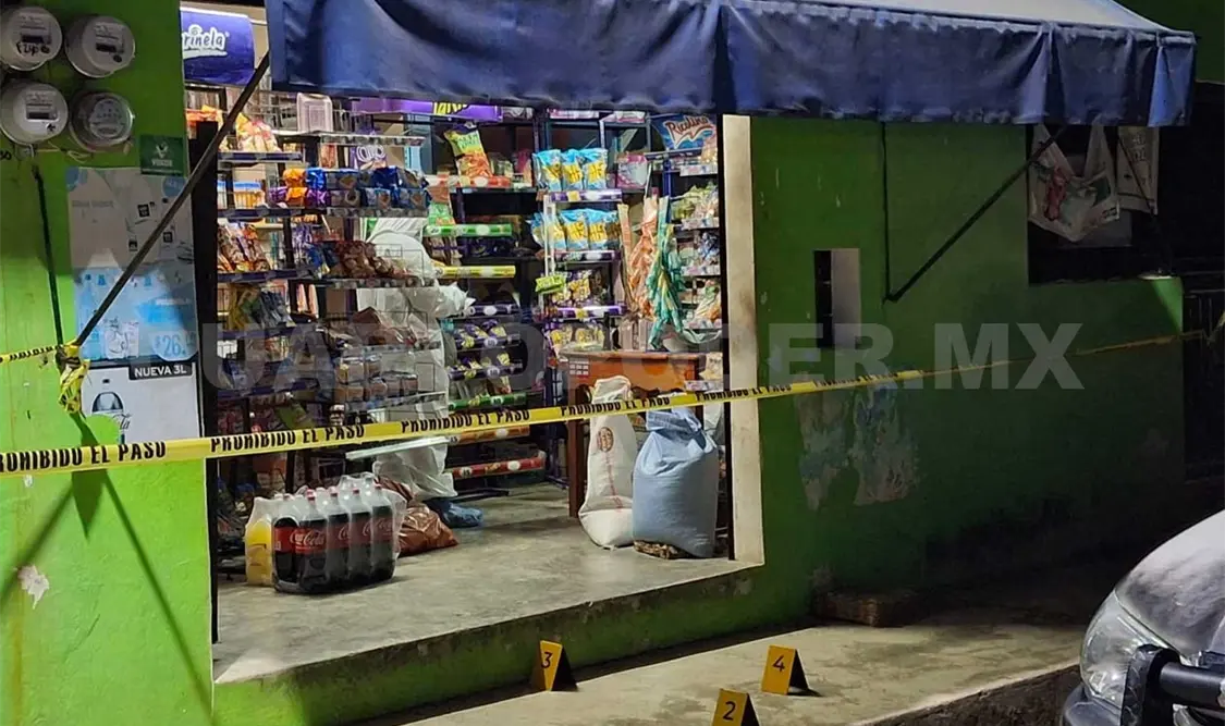 Ejecutan a sujeto en tienda de abarrotes
