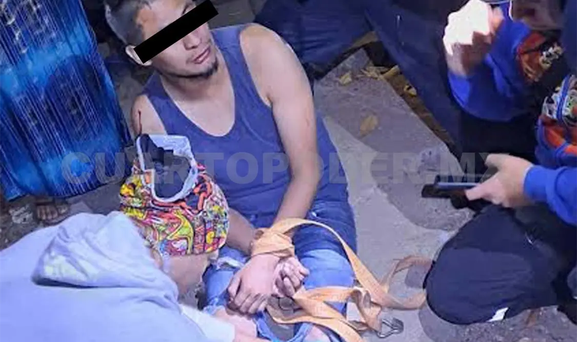 Por arrojar piedras termina amarrado y herido