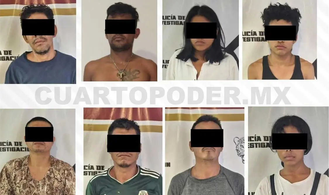 Detienen a ocho personas por pandillerismo