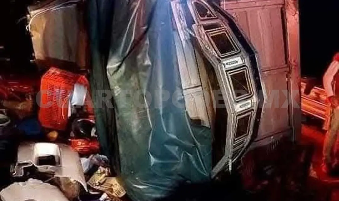 Antorchistas de Zinacantán sufren un accidente