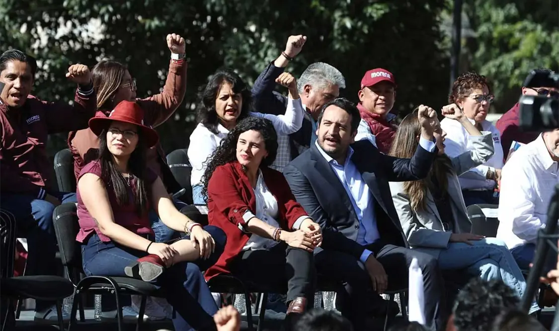 Cierre de gira del partido Morena en la Plaza de las Tres Culturas en la Ciudad de México. El Universal