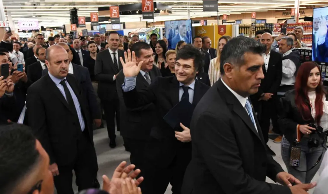 Internautas se burlaron de la inauguración de Milei. Cortesía