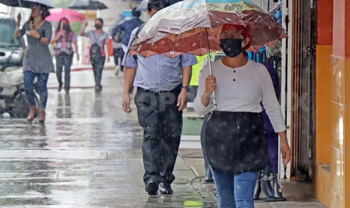Podrán ser constantes las lluvias en la entidad. Diego Pérez / CP