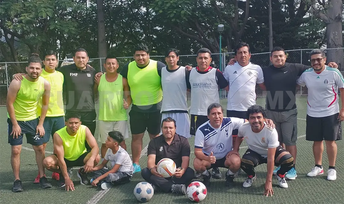 Indetux y prensa deportiva en partido amistoso