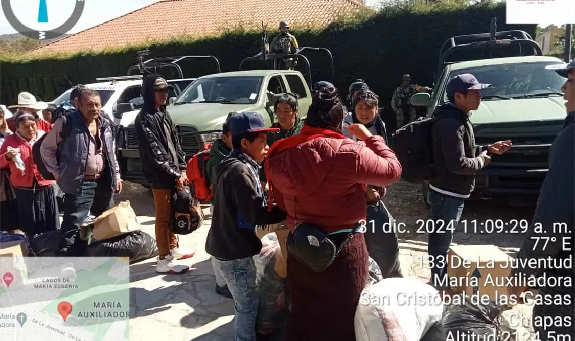 Retornan personas de Pantelhó a sus comunidades