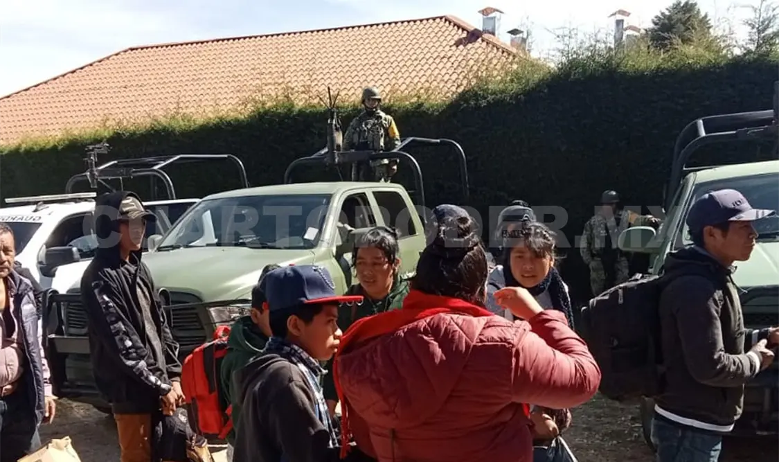 Retornan personas  de Pantelhó a sus comunidades