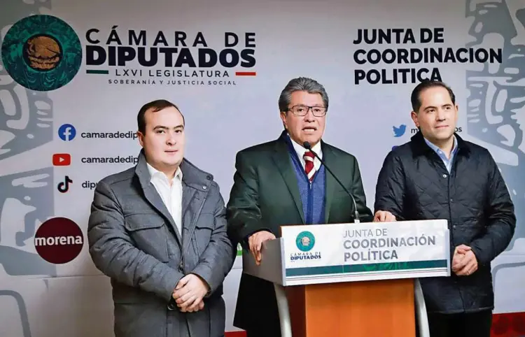 Monreal reitera apoyo a Claudia para este 2025