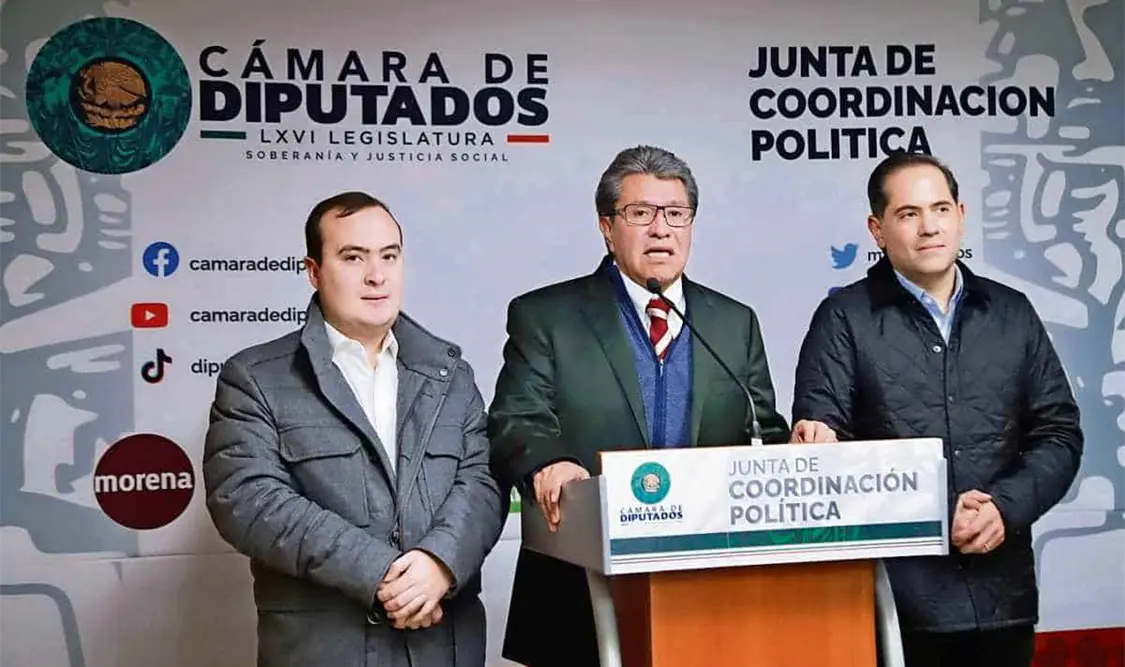 Este nuevo año que comienza será un buen año para México bajo la conducción de la presidenta, aseguró Monreal. Cortesía