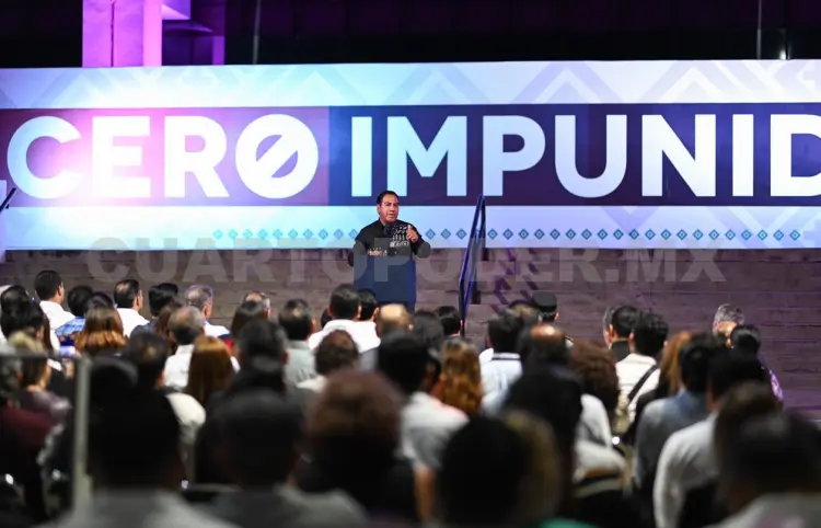 Encabezan presentación del programa "Cero Impunidad"