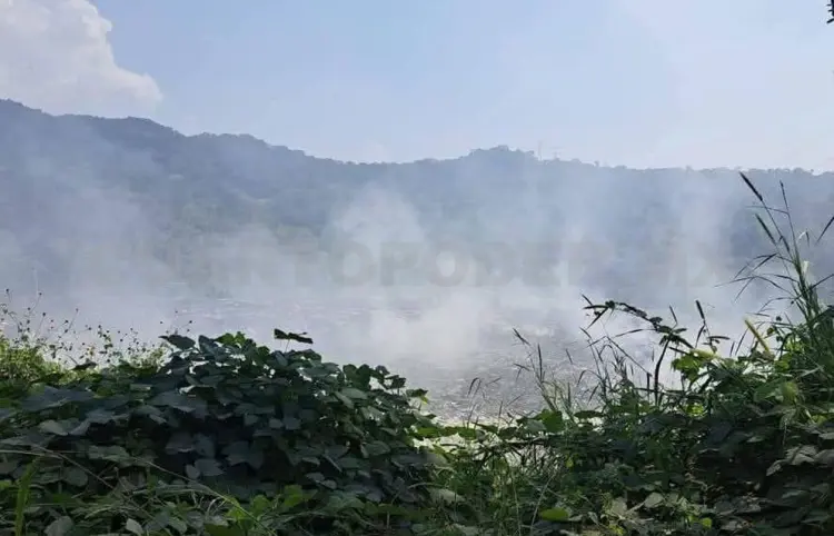 Se incendia basurero  municipal de Tuzantán