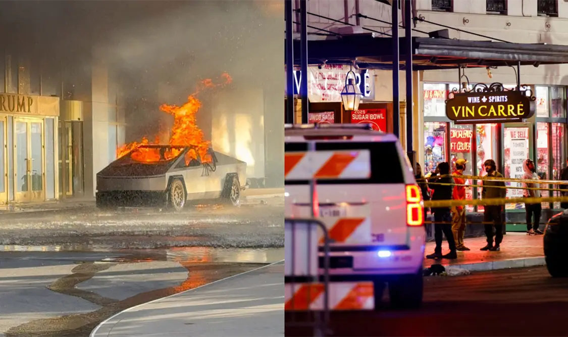 Sin relación, incidentes en Nueva Orleans y Las Vegas