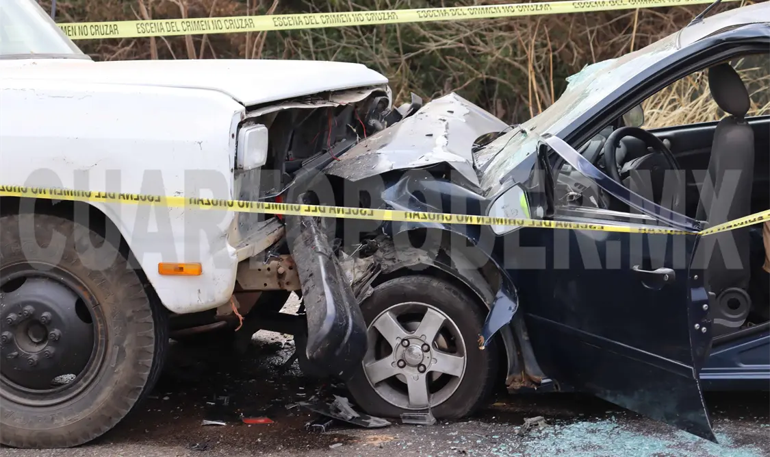 Fallece adulto mayor en choque frontal