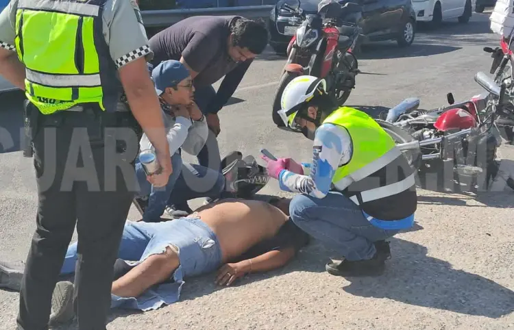 Se impacta contra un vehículo y queda grave