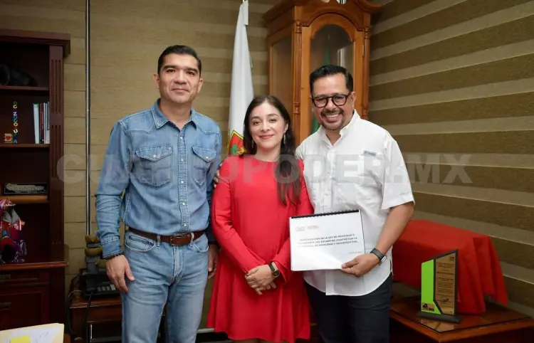 Reciben líderes del Congreso a titular de Transporte