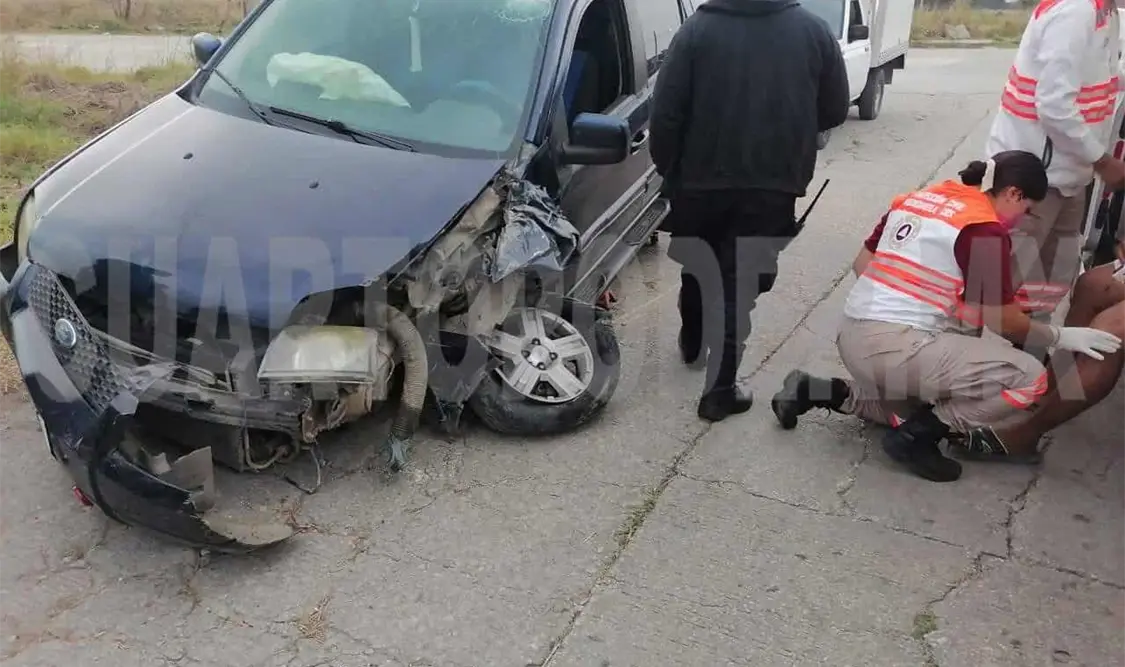 Se accidentan por culpa de una falla mecánica
