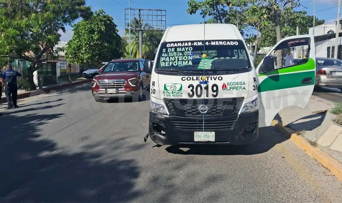 Colectivo y Chevy protagonizan colisión