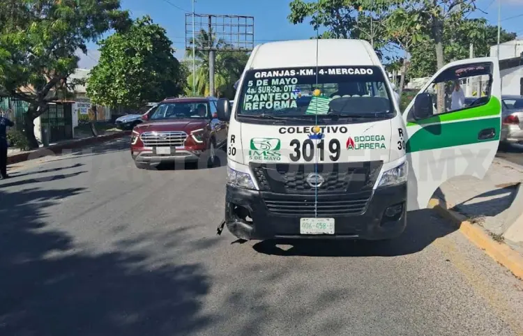 Colectivo y Chevy protagonizan colisión