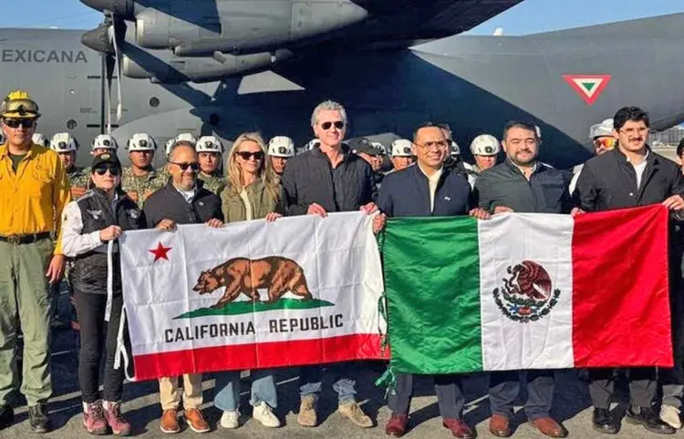 Gobernador de California agradece a Claudia por apoyo