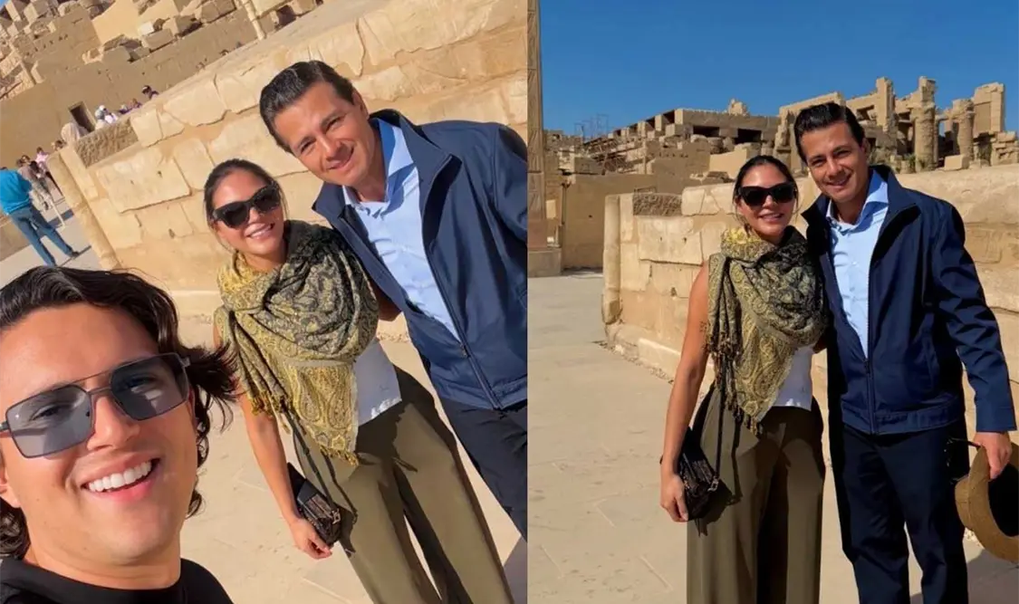 Dos influencers captaron a Peña Nieto de vacaciones. Cortesía