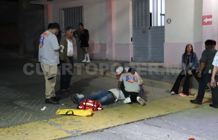 Queda con fractura expuesta tras accidente