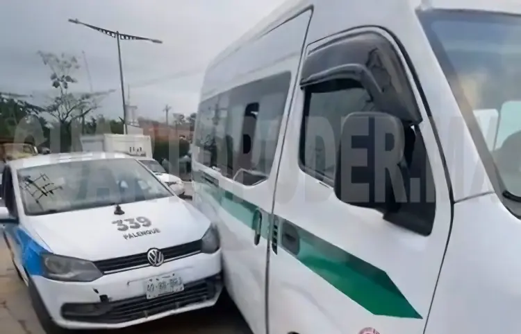 Choque mañanero por corte de circulación