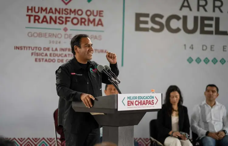 Arranca Eduardo Ramírez eje de Infraestructura Educativa con inicio de obras en escuelas de Comitán