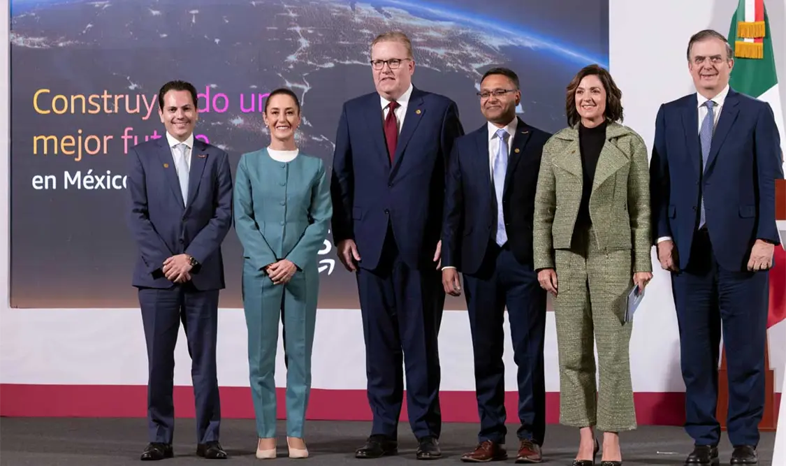 Sheinbaum anuncia inversión de cinco mmdd de Amazon