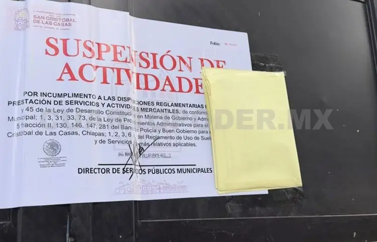 Clausuran rastro clandestino en San Cristóbal de Las Casas