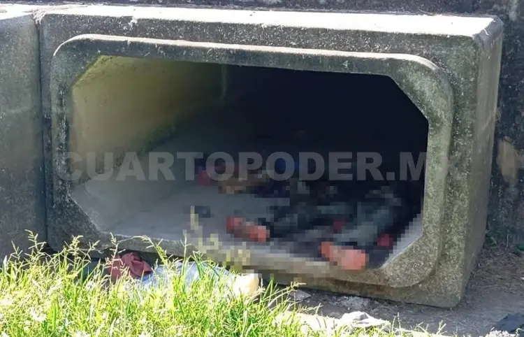 Localizan a hombre muerto en alcantarilla