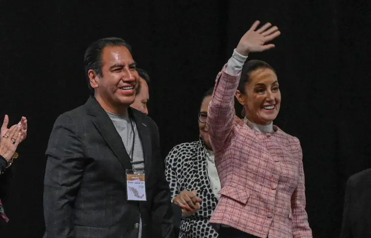 Eduardo Ramírez asiste al Encuentro Nacional Municipal, encabezado por la presidenta Claudia Sheinbaum