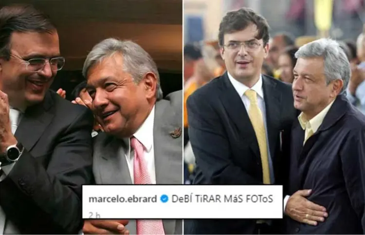 Ebrard se suma a tendencia: publica fotos con AMLO