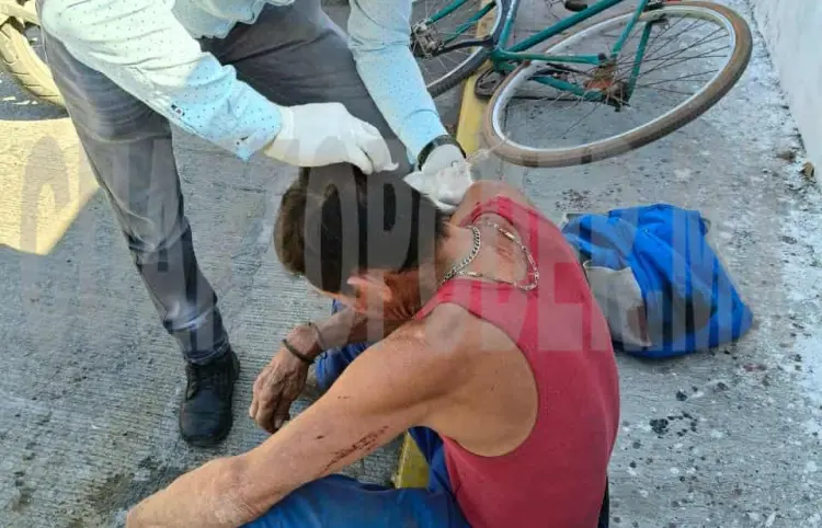 Atropellan a ciclista y resulta malherido