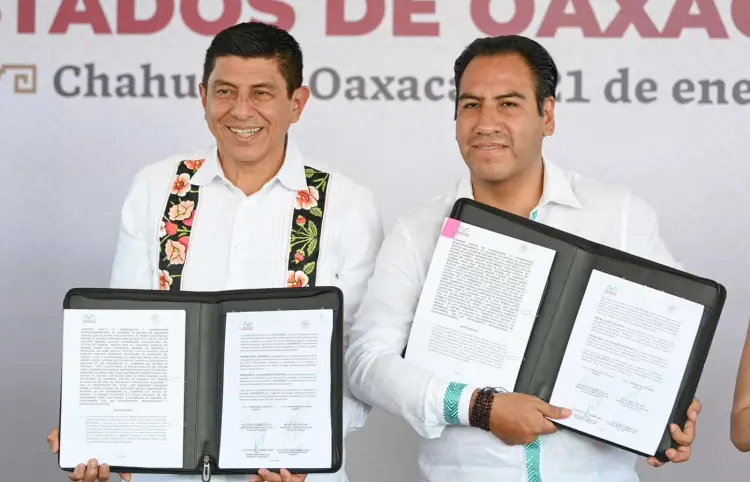 Eduardo Ramírez y Salomón Jara unen fuerzas por la paz y la seguridad de Chiapas y Oaxaca