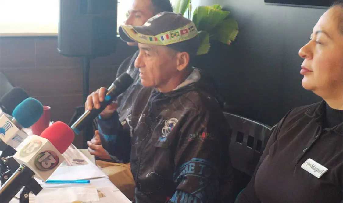 Antes de viajar, el chiapaneco habló con los medios de comunicación para platicar sobre su participación. Cortesía