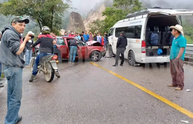 Encontronazo entre colectivo y particular
