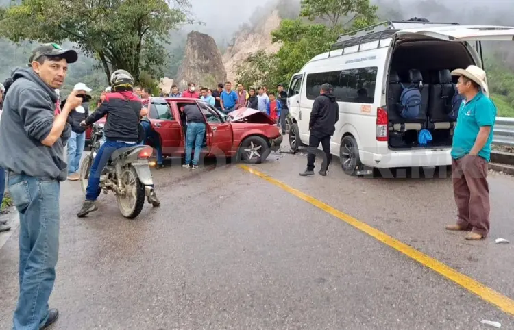 Encontronazo entre colectivo y particular